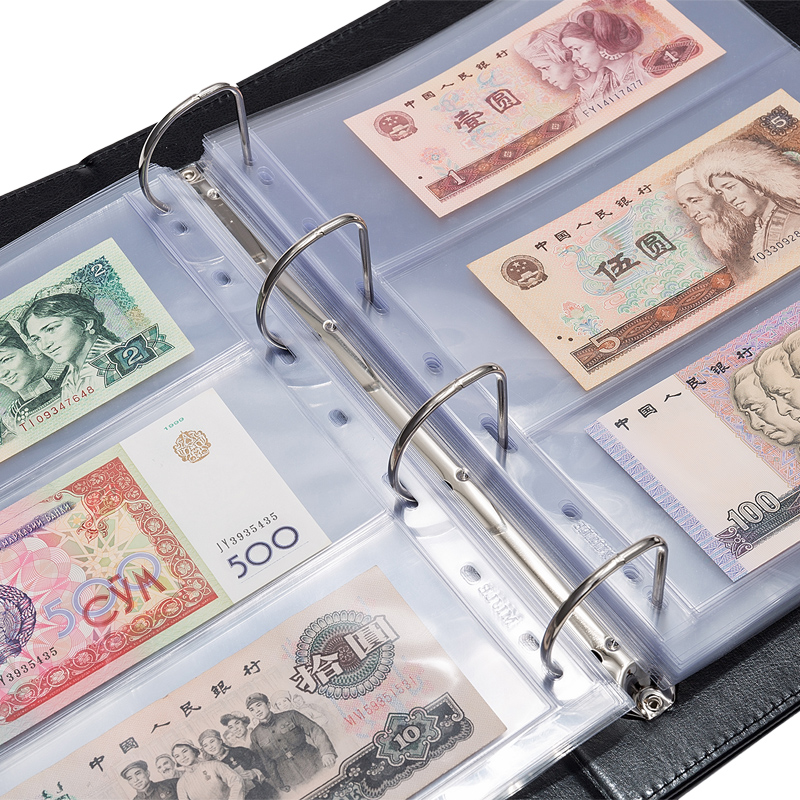 300 banknotes collection book coin commemorative banknote collection book large-capacity banknote banknote protection bag book banknote clip