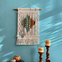 Aire Manor Nordic Tapestry Braided Model Room Wall Decoration Painting Home Handmade Tassel Wall Hanging