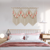 (Xinxin) Teenage Girl Ensemble Pink Streaming Surope Woven Wall Hanging headboard sofa Background Wall Grand Decorative Tapestry