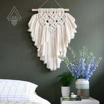 (Navia) Icelandic wool wool woven tapestry ins Wind Nordic hanging decoration minimalist black and white wall decoration