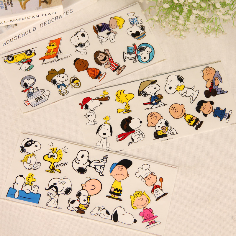 Cute Suitcase Notebook PVC sticker Cartoon Diy hand account Stars della Snubi Decorative Sticker closure sticker