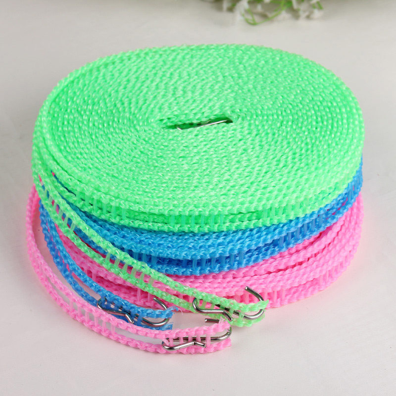 5 m anti-slip clothesline sunburn by rope Outdoor Tourism required for portable clothesline Windproof Supplies Sunning Rope