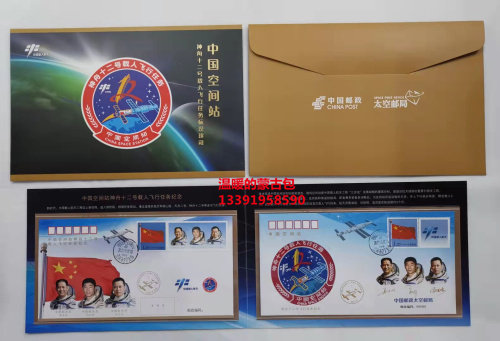 China's manned space station Shenzhou  manned mission embroidery arm badge ID treasured postfolding