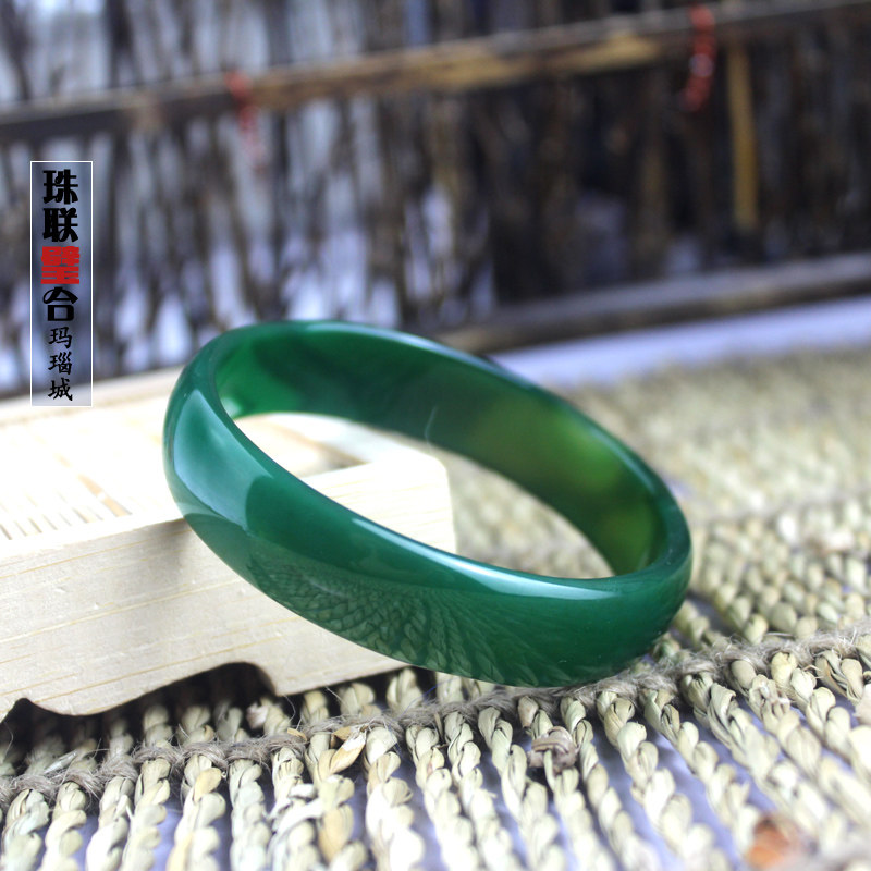 Great Clearance Warehouse Fuxin Natural Agate Green Women's Bracelet Ladies Jewelry Crystal Valentine's Day Gift