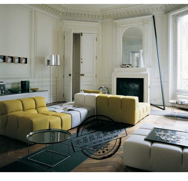Nội thất Bắc Âu vải góc chaise kết hợp kích thước căn hộ giải trí vuông thiết kế phòng khách sáng tạo kinh doanh sofa - Đồ nội thất thiết kế ghế phòng khách