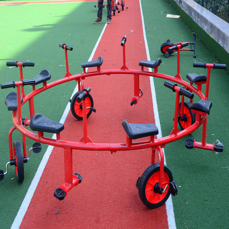 Kindergarten Metal Baby Carrier Transfer Car Children Three-wheeled Down-to-earth Multiplayer Group Four-Person Six-Person Toy Car