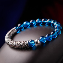 Phoenix Nirvana 925 silver crystal bracelet female fashion kyanite handmade jewelry Chinese style creative DIY gift