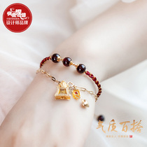 Phoenix Nirvana Red Rope Bracelet Female Year Handmade Woven Rope Original Design Simple Ethnic Jewelry