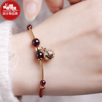 Phoenix Nirvana red rope bracelet Garnet Palace Bell hand rope Bell national style hand woven this year gift