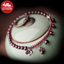 Phoenix Nirvana Crystal Garnet Foot Chain Handmade 925 Silver Jewelry Ankle Chain Jewelry Foot Chain Women Sexy