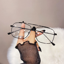 Anti-blue glasses myopia female anti-radiation eye frame frame mens eye protection flat lens plain artifact Net red same model