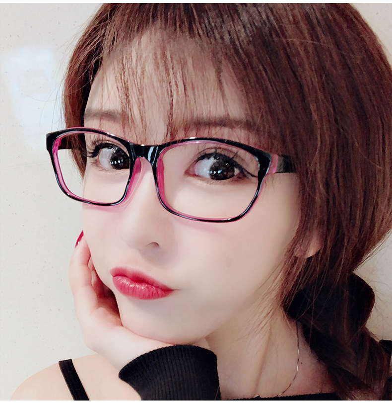 Men's flat mirror without degree anti-radiation glasses anti-blue mobile phone computer eye protection eye myopia women