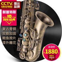 Resistant Putters Fall E in Acoustic Saxophone Wind Instruments Adult Beginnics Band Playing Bifasted Retro Bronze