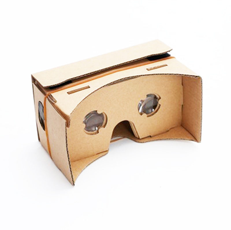 Cardboard VR glasses DIY head wear virtual reality technology festival maker education STEAM 3D promotion
