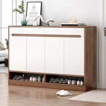 120 140x30x100cm solid wood legs with guardrails semi-closed 4 doors double drawer containing storage large shoe cabinet
