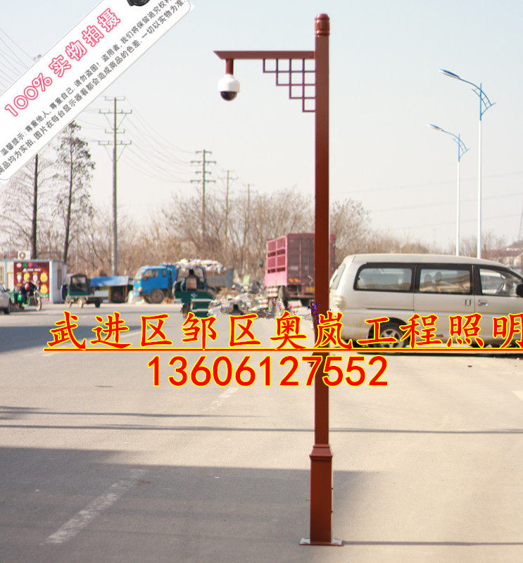 Retro monitoring pole 2 m 3 m 3 5 m 4 m 5 m stainless steel monitoring pole pole modeling monitoring pole bracket