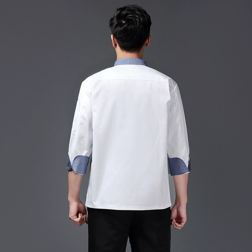 Шеф -повар Работая одежда мужская длинная осенняя и зимняя гостиница -Отель в отеле Western Restauran