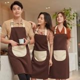 Фартук, чай с молоком для работы, модная бургерная, делается под заказ, с печатью вашего логотипа