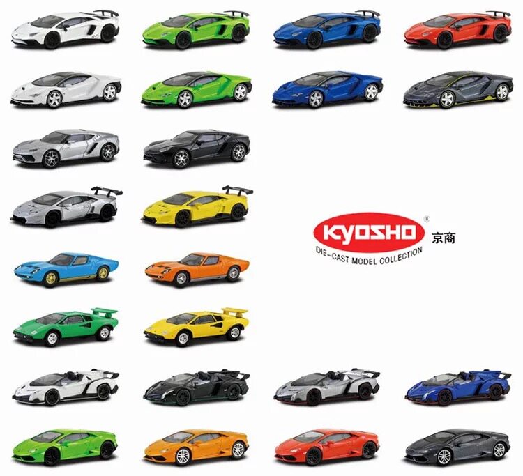Модель машины 包邮 1/64 京商 kyosho 兰博基尼 lamborghini lp770 lp750 跑车