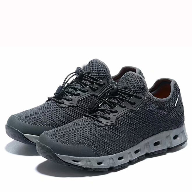 2021 New Summer Men's Shoes Outdoor Abrasion-Proof Creek Shoes Net Face Breathable Non-slip Mountaineering Shoes Light Comfort Hiking Shoes