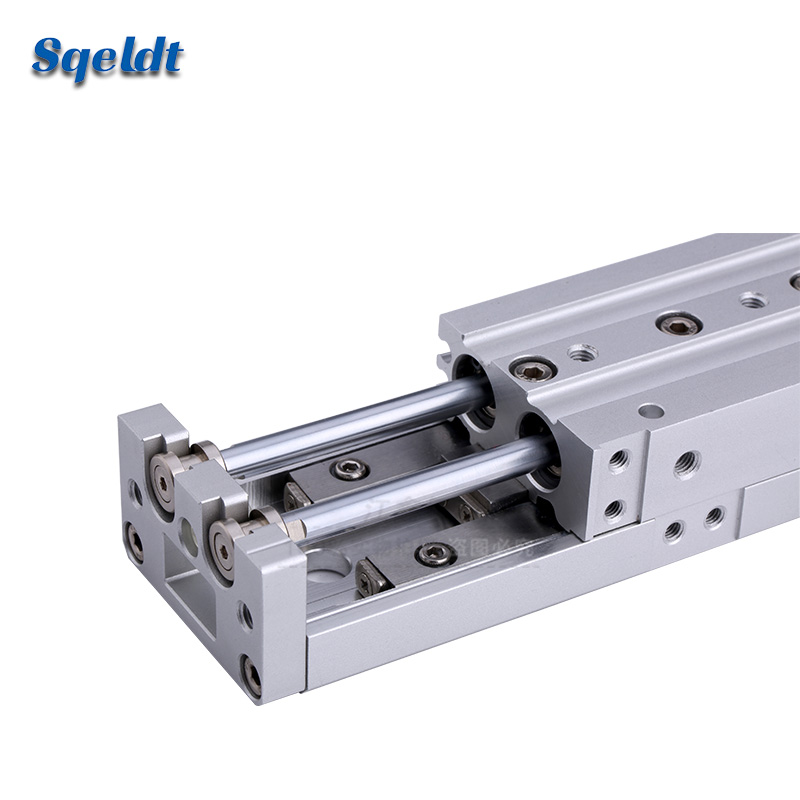 SMC Yadek HLS linear pneumatic slide cylinder with guide rail MXS812