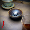 Jianyang Jianzhan painted gold and purple gold oil dripping lamp master cup