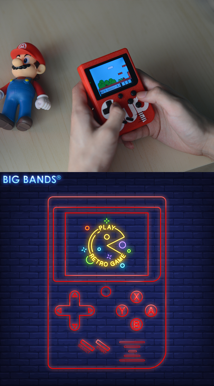 Bảng điều khiển trò chơi Otaru Sup X Game Box màn hình màu cổ điển hoài cổ cầm tay xu hướng hộp trò chơi retro máy chơi game điện tử 4 nút hdmi tay cầm không dây