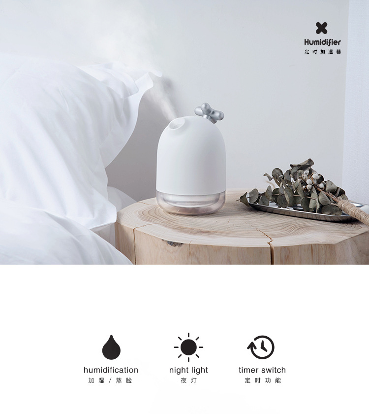 may tao am Janpim X-Humidifier ba tốc độ điều khiển thời gian usb máy tạo độ ẩm mini phun nước hộ gia đình - Máy giữ ẩm may tao am tiross