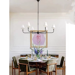 American Simple and Stylish Retro Chandelier, European Retro Living Room Lamp, Bedroom Lamp, Dining Room Study, Pastoral Country Lamp