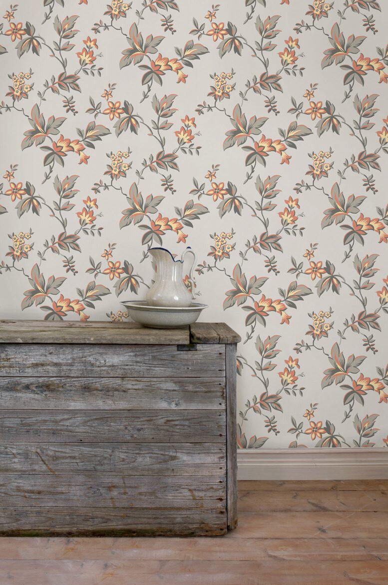 MADE IN Sweden Swedish original clothing Import gorgeous large flower Living room TV sofa Background wall wallpaper