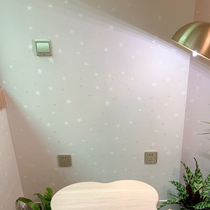 Canada imported modern minimalist boy wallpaper fantasy starry sky Childrens Room star paper wallpaper