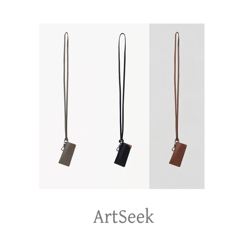 Artseek｜Genuine Leather Halter Series Lipstick Storage Bag Pendant Small Bag