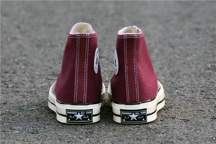 Converse Converse 1970s Samsung tiêu chuẩn rượu vang đỏ cao và thấp đôi nam nữ đôi giày vải giản dị 162051C giày anta nữ