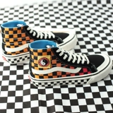 Vans, шахматы, тканевые кроссовки подходит для мужчин и женщин для отдыха, градиент, принт, 5G