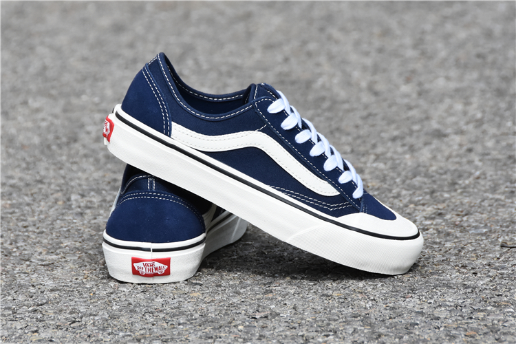 VANS STYLE 36 SF mùa hè màu xanh đậm nam thấp và giày nữ skate giản dị VN0A3MVLDTQ - Dép / giày thường giày thể thao nam sneaker