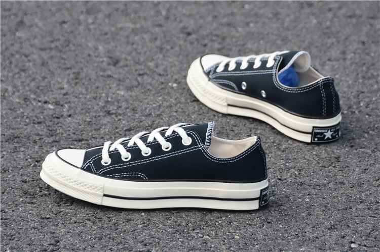 Converse Converse 1970s Samsung tiêu chuẩn màu đen thấp để giúp giày vải nam và nữ cao 162058C / 162050C giày the thao nữ giá rẻ
