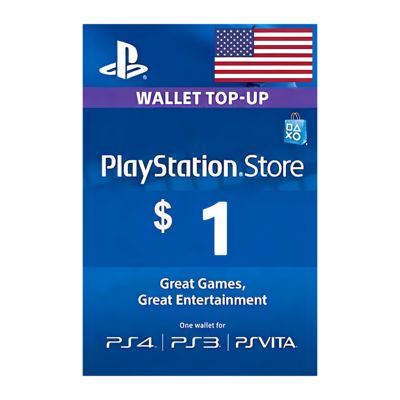 USD1 PlayStation Store voucher code PS5/PS4 US PSN Gift Card Point Card