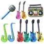 Trẻ em đồ chơi âm nhạc bơm hơi PVC guitar bơm hơi trẻ em sân khấu prop micro - Đồ chơi nhạc cụ cho trẻ em đàn piano cho bé 5 tuổi