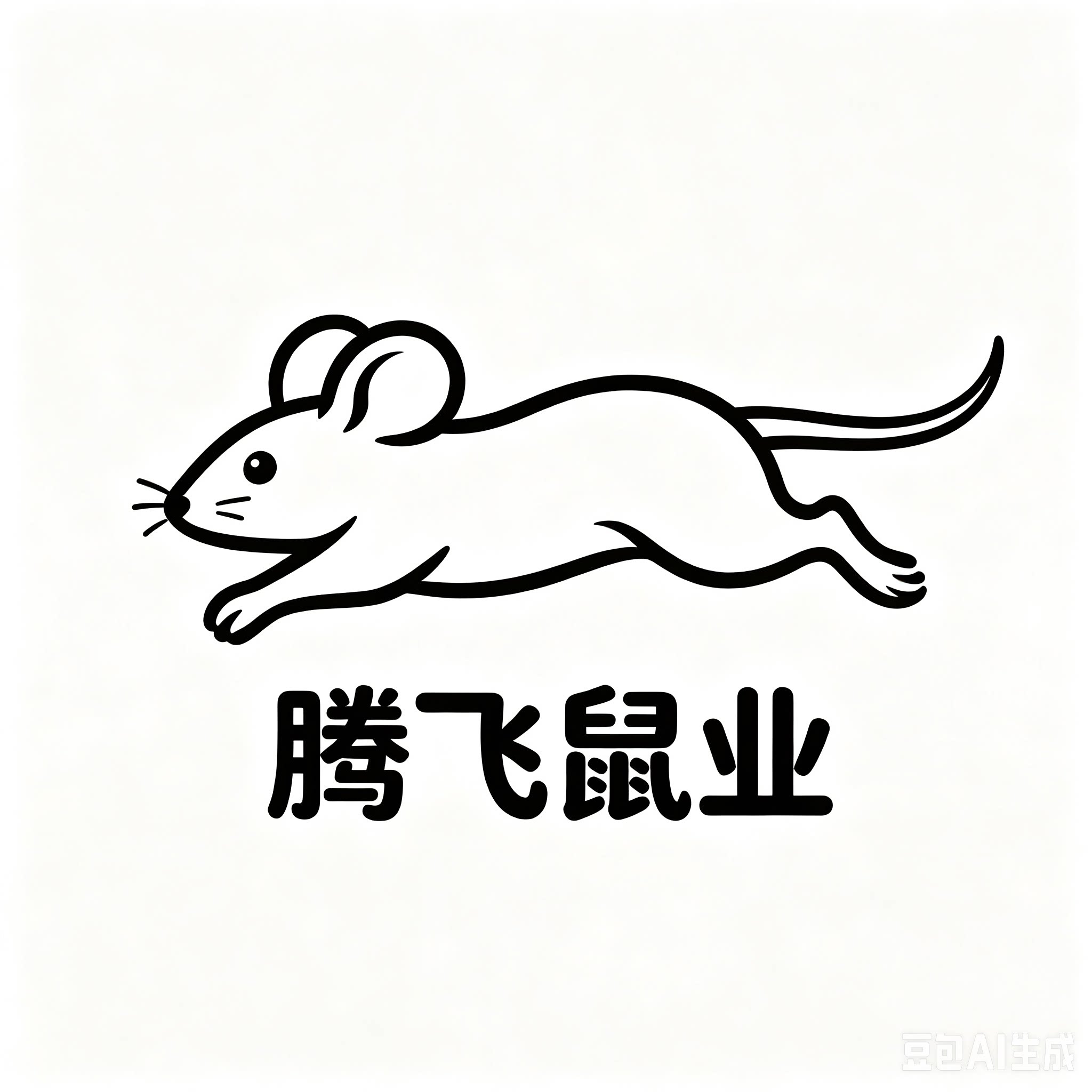 腾飞鼠业的LOGO