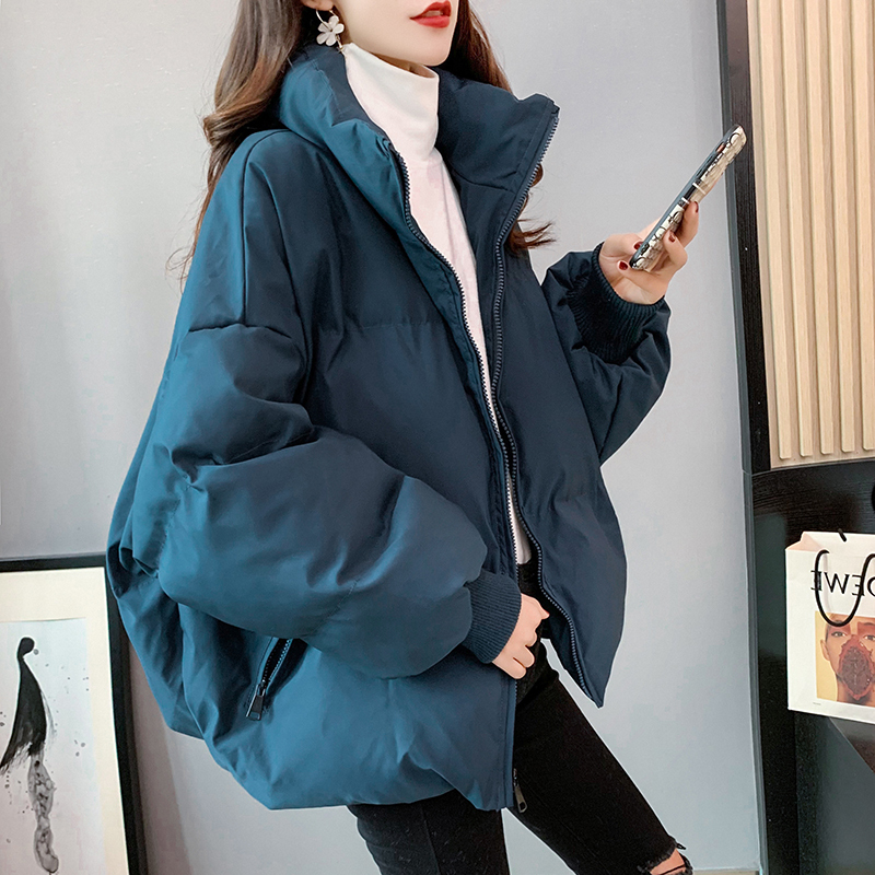 Plus-Size Women's Clothing 2025 New Thickened Cotton-Padded Jacket for Women, Autumn and Winter Korean Style, Loose, Slimming, Versatile Puffer Jacket