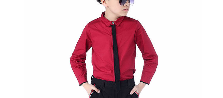 Chemise garcon à manche longue - Ref 2074754 Image 73