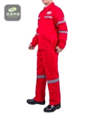 Хлопковый комбинезон, красный демисезонный светоотражающий пуховик, защита от ожогов