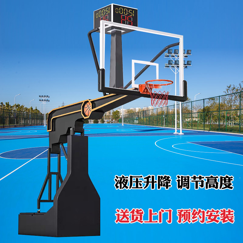 Standard Basketball Hoop Outdoor Shooting Frame Youth Training Nba Professional Manual Electric Hydraulic Outdoor Mobile Adjustable