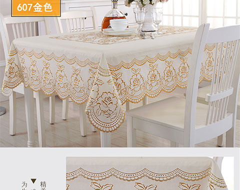 Khăn trải bàn PVC nhà không thấm nước và chống dầu hình chữ nhật vải vải dùng một lần khăn trải bàn nhà hàng khăn trải bàn cà phê bàn ​​mat - Khăn trải bàn khăn trải bàn tròn