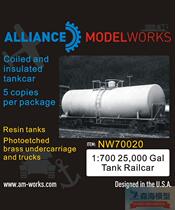 AM-WORKS NW70020 1 700 World War II Scenario Series 25000 Gallon Tanker Skin (5 per set)