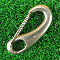 Car large 316 stainless steel carabineal buckle quick key chain male waist hanging simple key chain practical spring buckle