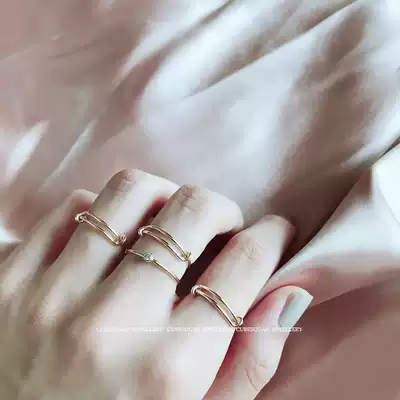 Wash your hands without picking high color retention American 14k gold adjustable holiday often wild ring cost-effective