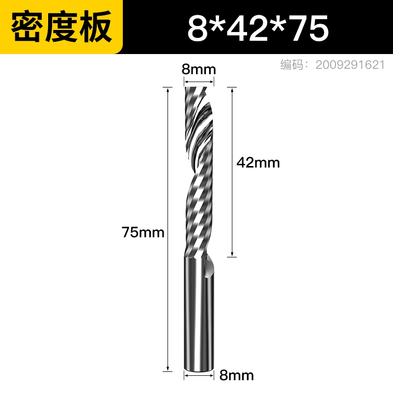 mũi khoan gạch 5/6/8nn mm nhập khẩu đơn cạnh xoắn ốc phay acrylic mật độ bảng gỗ chắc chắn cắt dao khắc máy công cụ mũi khoan gỗ tròn mũi khoan xuyên tường 