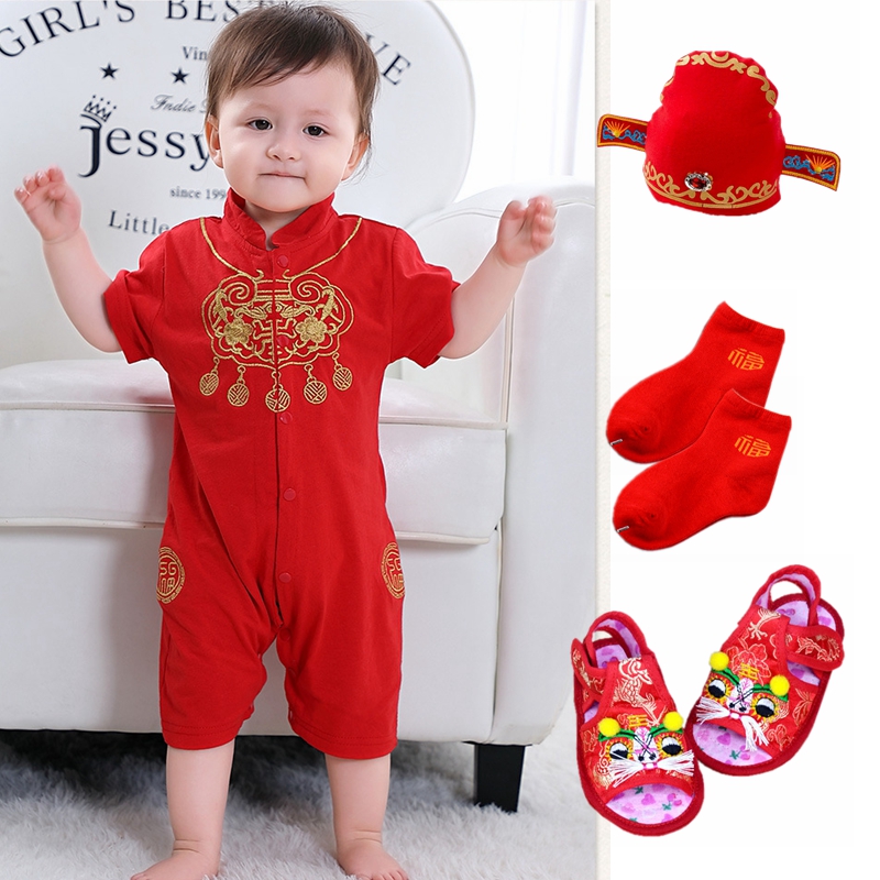 1-2 tuổi bé Tang ăn mặc ngắn tay leo jumpsuit mùa hè ingon rằm 100 tuổi váy sinh nhật bé.