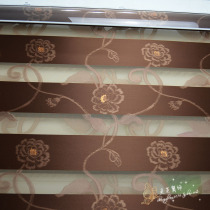 European blackout jacquard double roller blind dislocation drawing beads up and down curtain study balcony toilet soft curtain roller